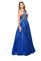 a royal blue dress stocked by one of the best places to buy prom dresses